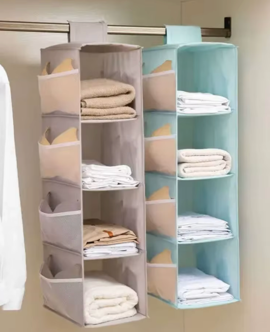 Organizador de Armario Plegable 4 Niveles - Maximiza tu Espacio en Segundos