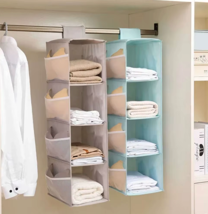 Organizador de Armario Plegable 4 Niveles - Maximiza tu Espacio en Segundos